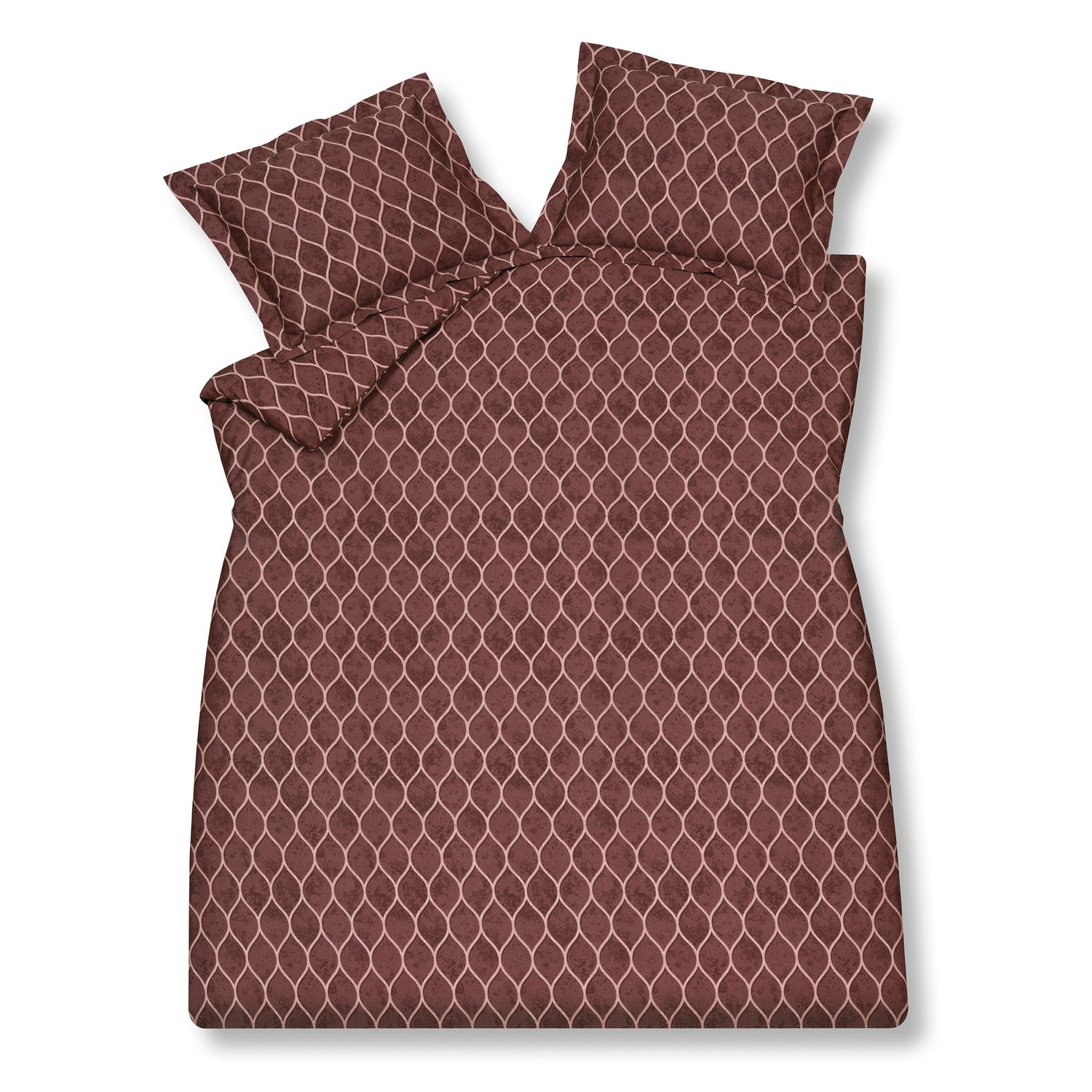 Vandyck - Dekbedovertrek SPLASH Cabernet 200x220 cm (satijnkatoen)