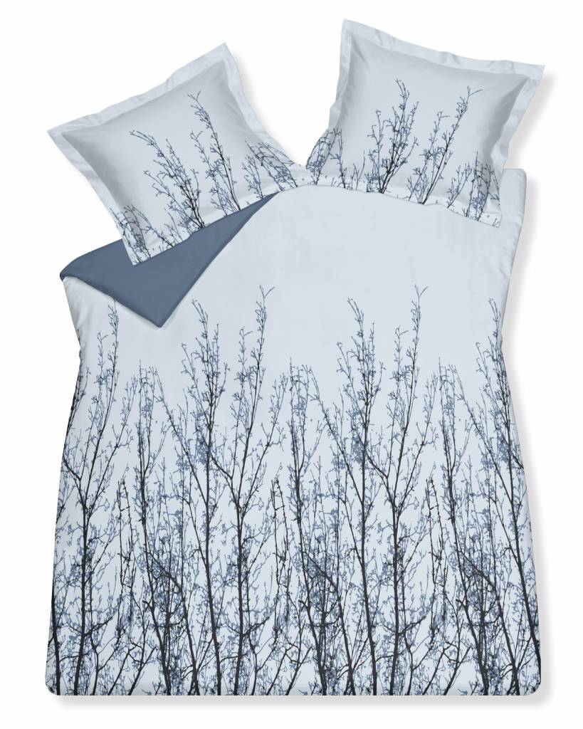 Vandyck MAZE dekbedovertrek 240x220 cm Dusty Blue-114 (satijnkatoen)