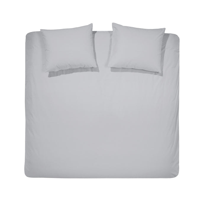 Damai Dekbedovertrek Bio Katoen Satijn - light grey 240x200|220cm