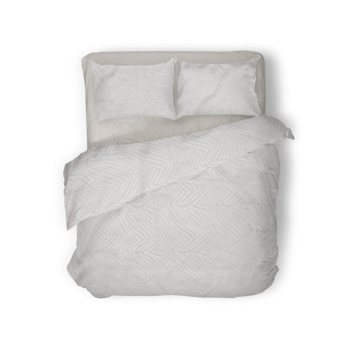 Elegance Dekbedovertrek Embossed Zebra - light grey