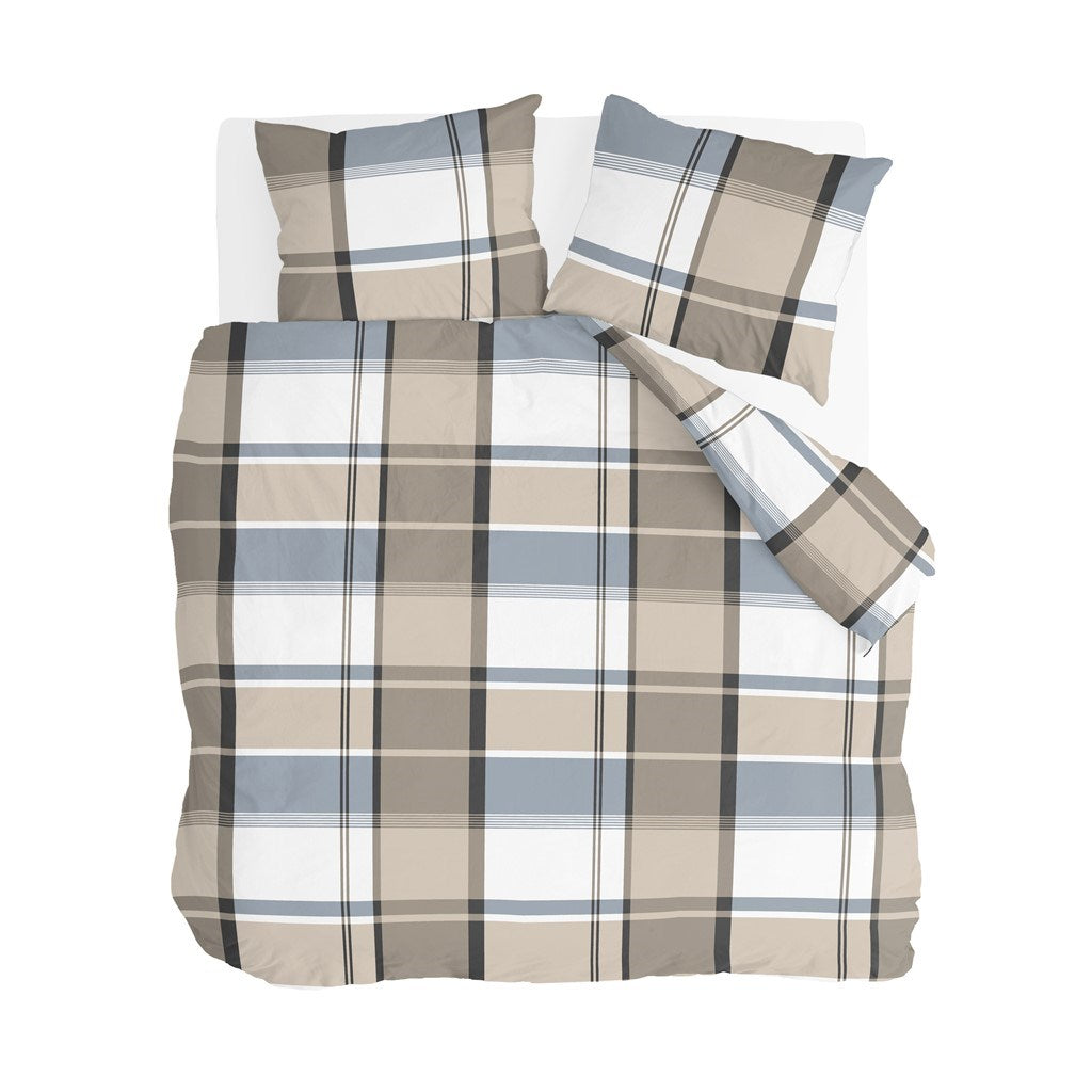 Byrklund - Dekbedovertrek Big Squares - 240x220 - Zand