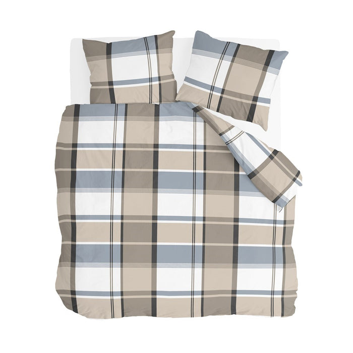 Byrklund - Dekbedovertrek Big Squares - 240x220 - Zand