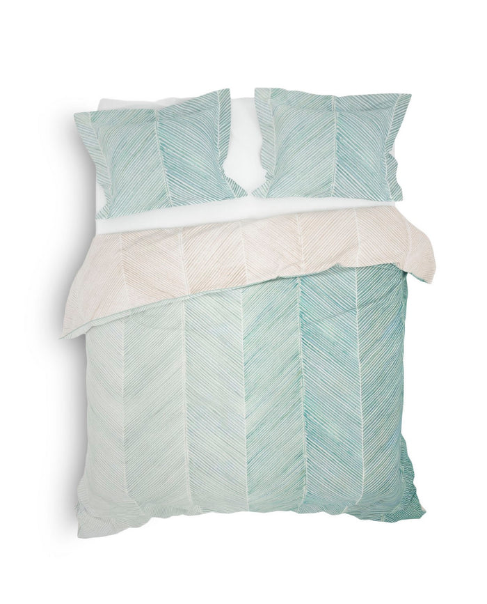 Heckett Lane Dekbedovertrek Katoen Satijn Sabana - urban blue