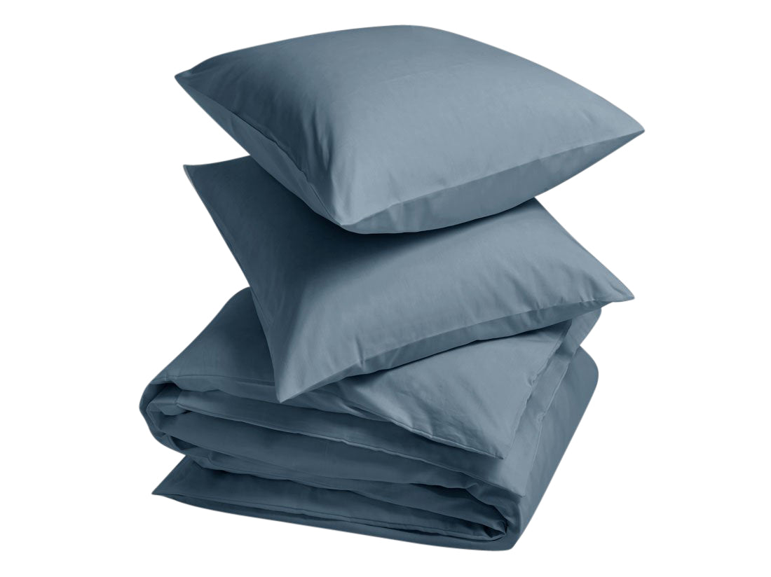 Yumeko overtrekset katoen tencel™ mid blue 240x220 + 2|60x70