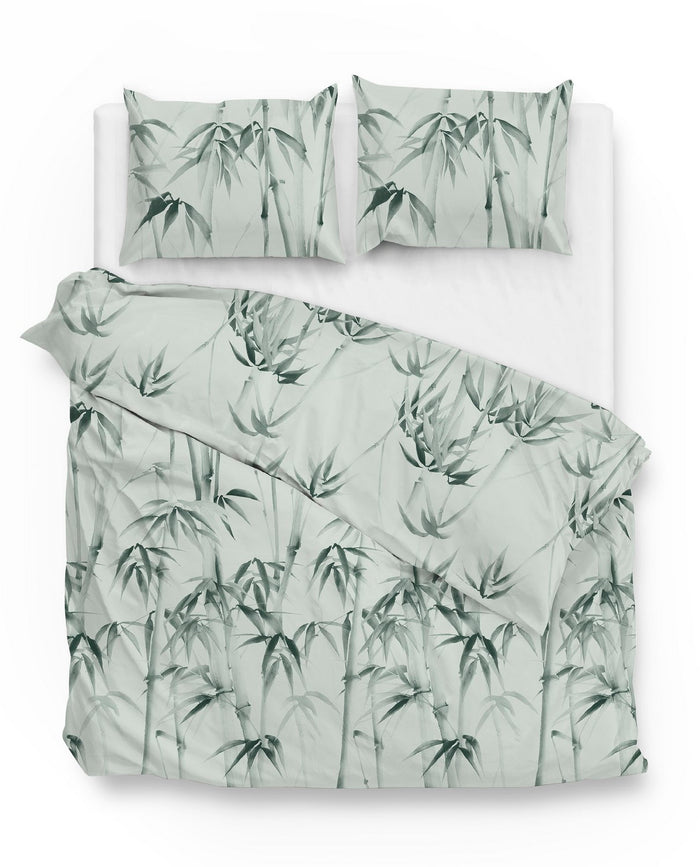 Zo Home Dekbedovertrek Katoen Satijn Lani - groen