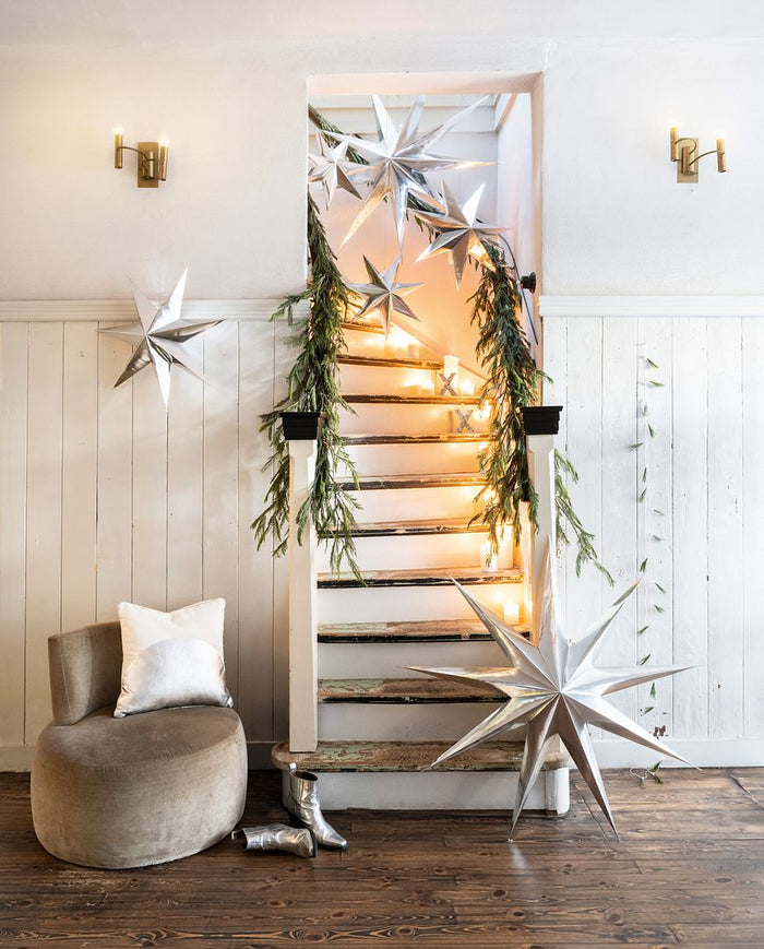 vtwonen Metal X - Kerstdecoratie - Zilver - Set van 3 - 31x12,5x4,5cm