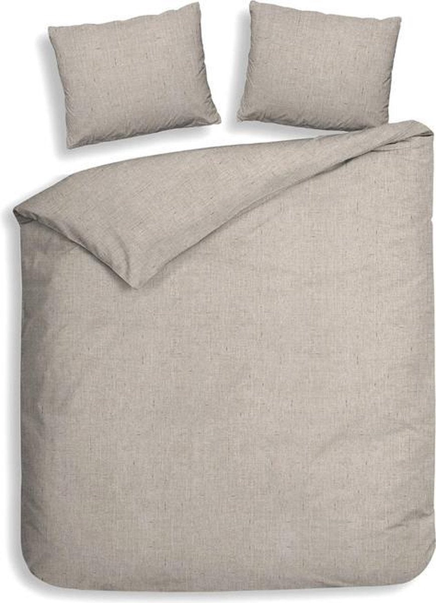 Heckett Lane Dekbedovertrek Flanel Franela - sand