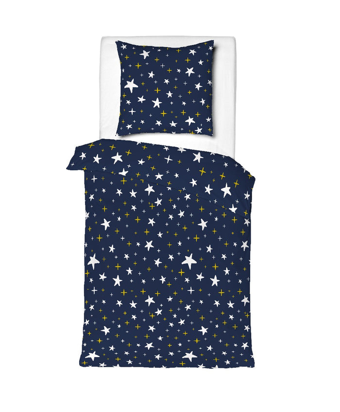 Mistral Home-Dekbedovertrek-100% katoen-140x200+65x65cm-Blauw