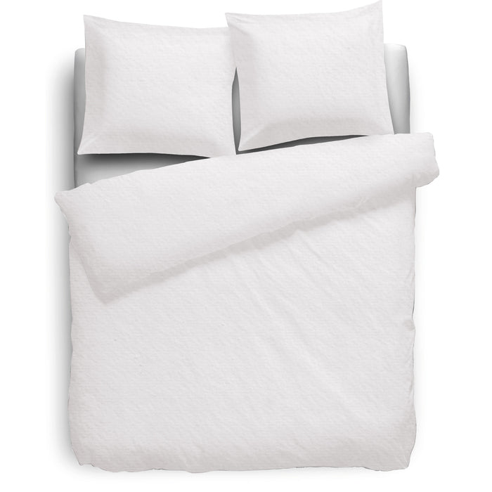 Eleganzzz Dekbedovertrek Flanel Uni wit