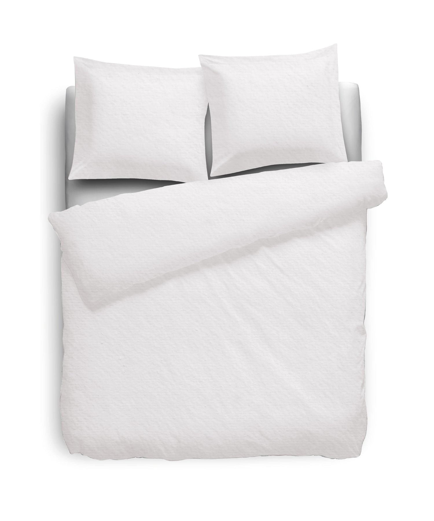 Eleganzzz Dekbedovertrek Flanel Uni wit