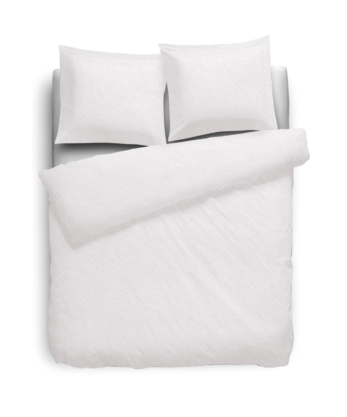 Eleganzzz Dekbedovertrek Flanel Uni wit