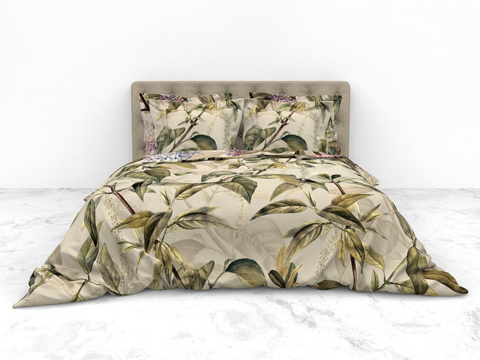 Heckett Lane Dekbedovertrek Katoen Satijn Jazmin - groen