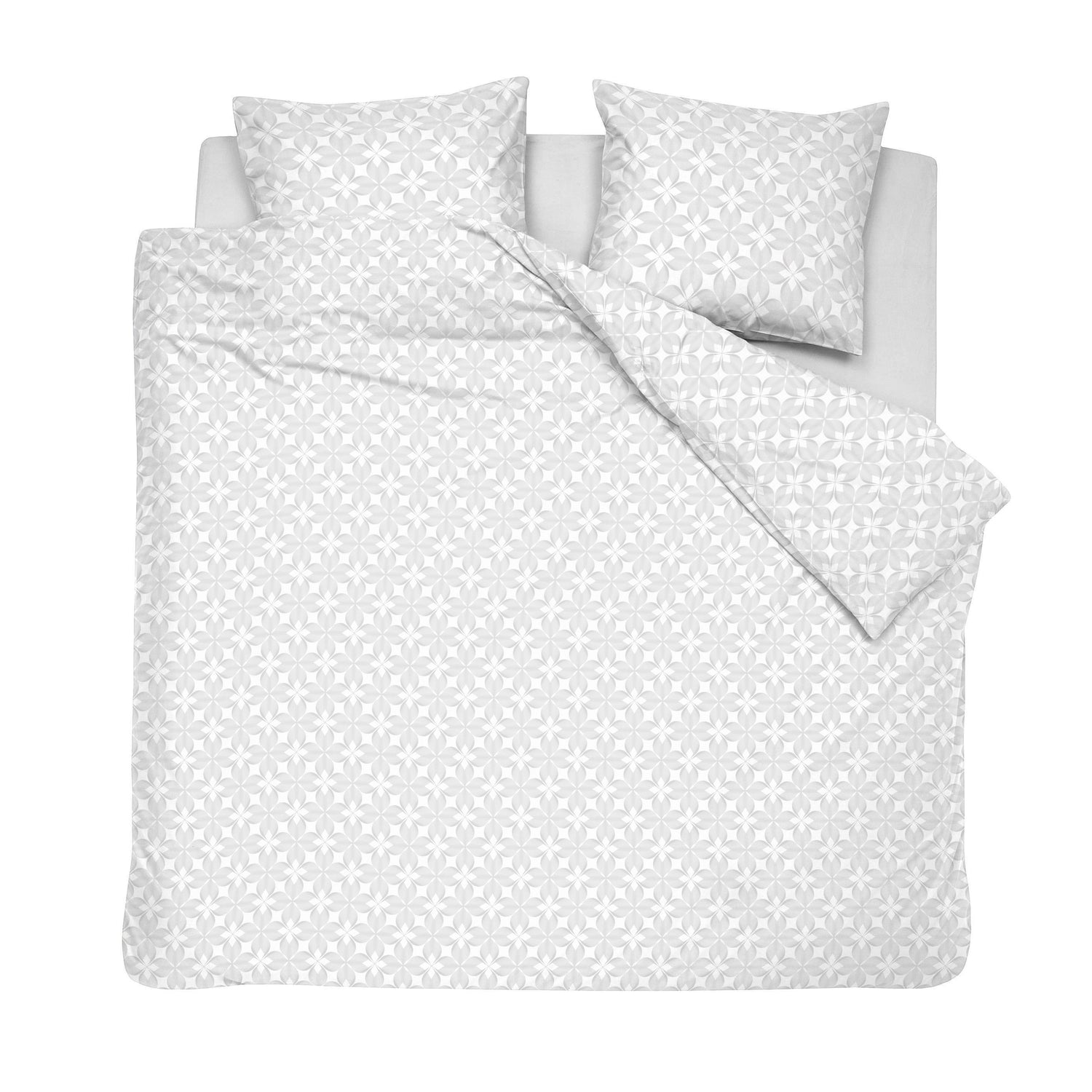 Cinderella Lilou - Dekbedovertrek - Satijn - 240x200|220 cm - White