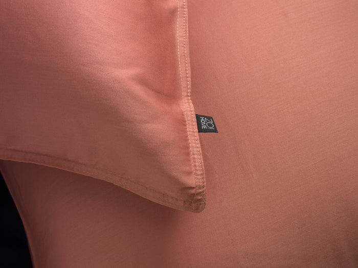 Zo Home Dekbedovertrek Katoen Satijn Satinado Uni - canyon rose