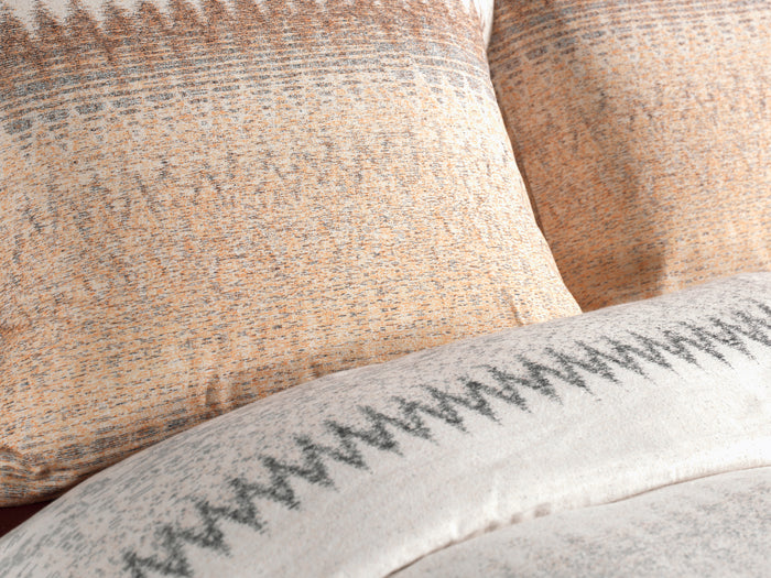 Heckett Lane Dekbedovertrek Flanel Abbe - sepia naturel