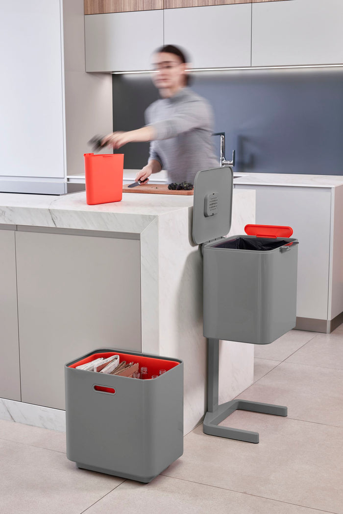 Joseph Joseph - Intelligent Waste Afvalemmer Totem Max 60 liter - Grij
