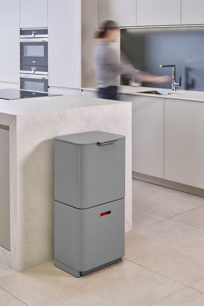 Joseph Joseph - Intelligent Waste Afvalemmer Totem Max 60 liter - Grij