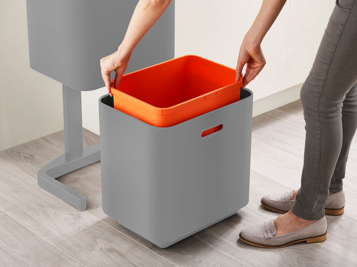 Joseph Joseph - Intelligent Waste Afvalemmer Totem Max 60 liter - Grij