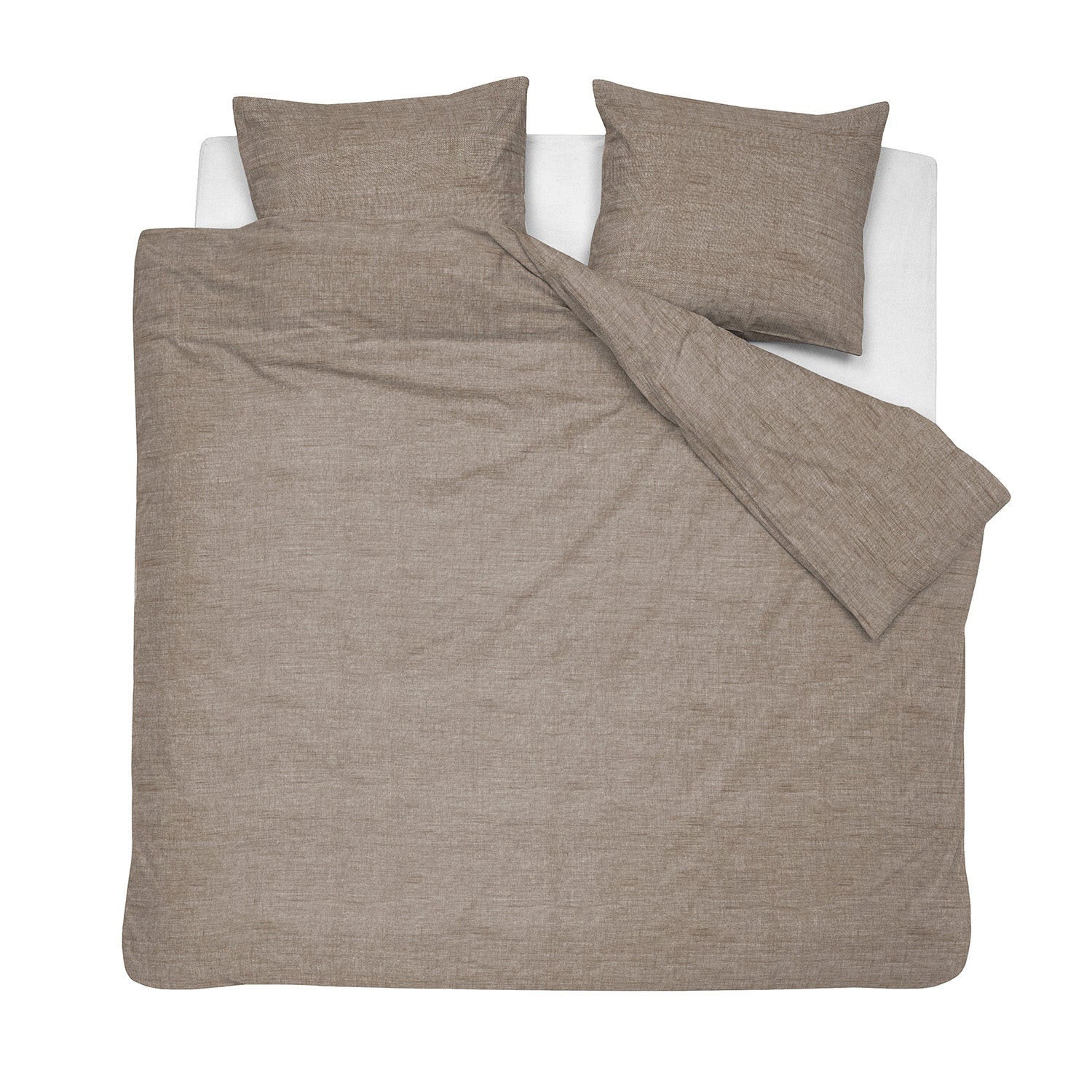 Cinderella dekbedovertrek Lyn - Katoen - 260x200|220 cm - Sand