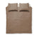 Damai dekbedovertrek Mik - Katoen - 240x200|220 cm - Walnut