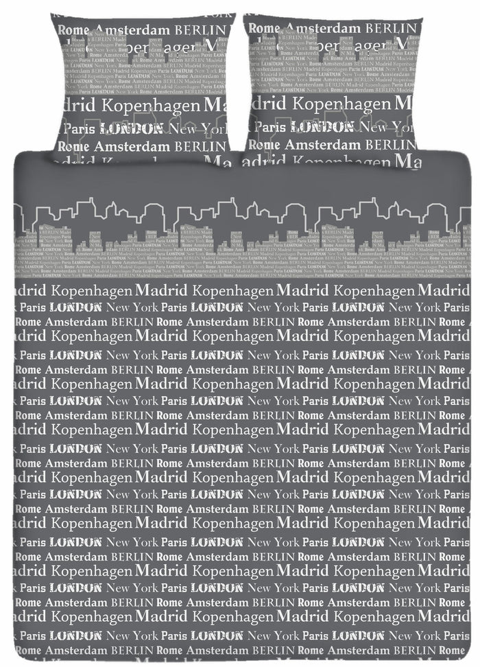 Ten Cate Katoenen Dekbedovertrek - 240x200|220 - Skyline Taupe