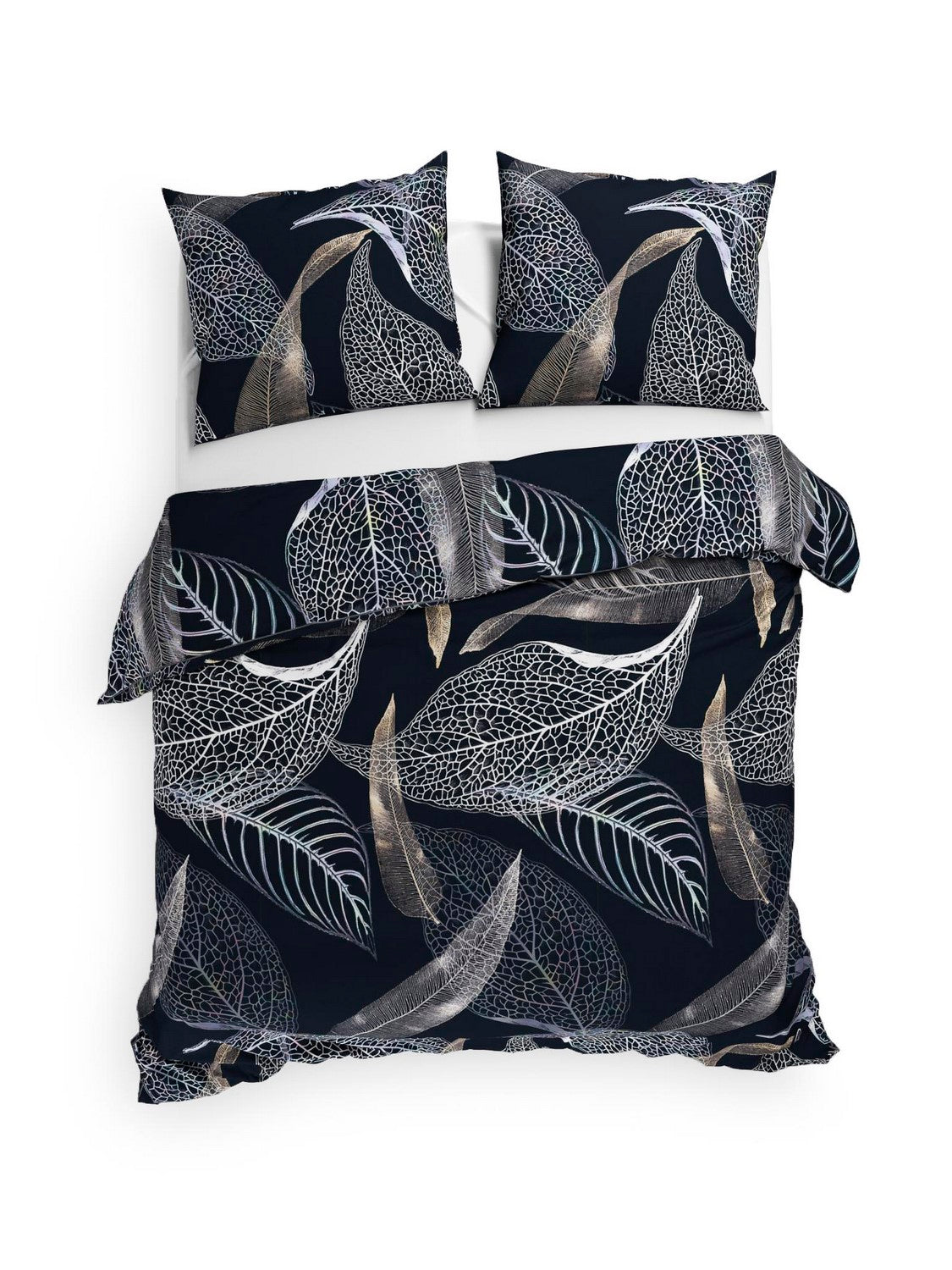 Heckett Lane Dekbedovertrek Flanel Liba - oil black