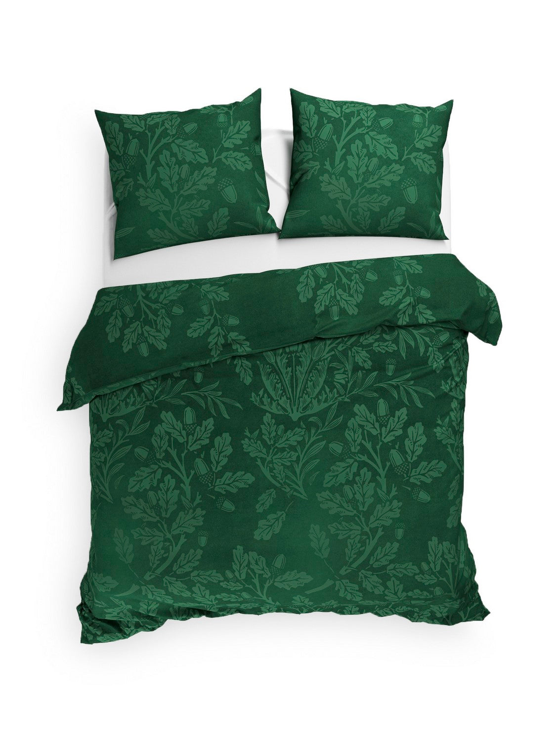 Heckett Lane Dekbedovertrek Flanel Boas - halo green