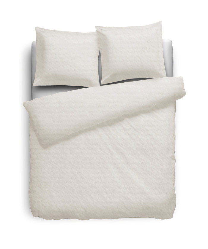 Eleganzzz Dekbedovertrek Flanel Uni ivoor