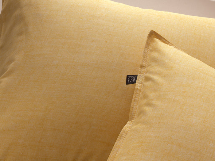 Zo Home Dekbedovertrek Katoen Lino Linnen Look aspen yellow