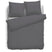 Eleganzzz Dekbedovertrek Flanel Uni antraciet