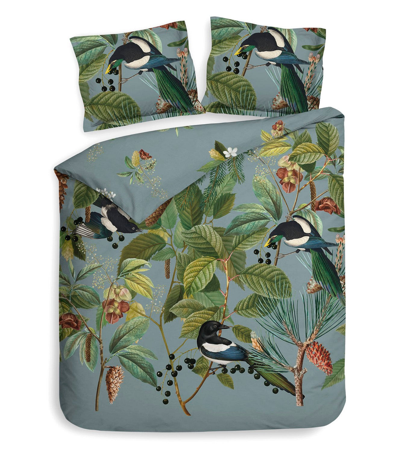 Heckett Lane Dekbedovertrek Katoen Satijn Milan - blue