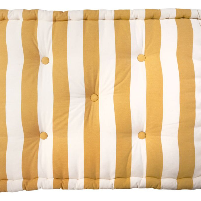 Mistral Home Palletkussen-Zitkussen-80x60x12 cm-Gestreept geel wit