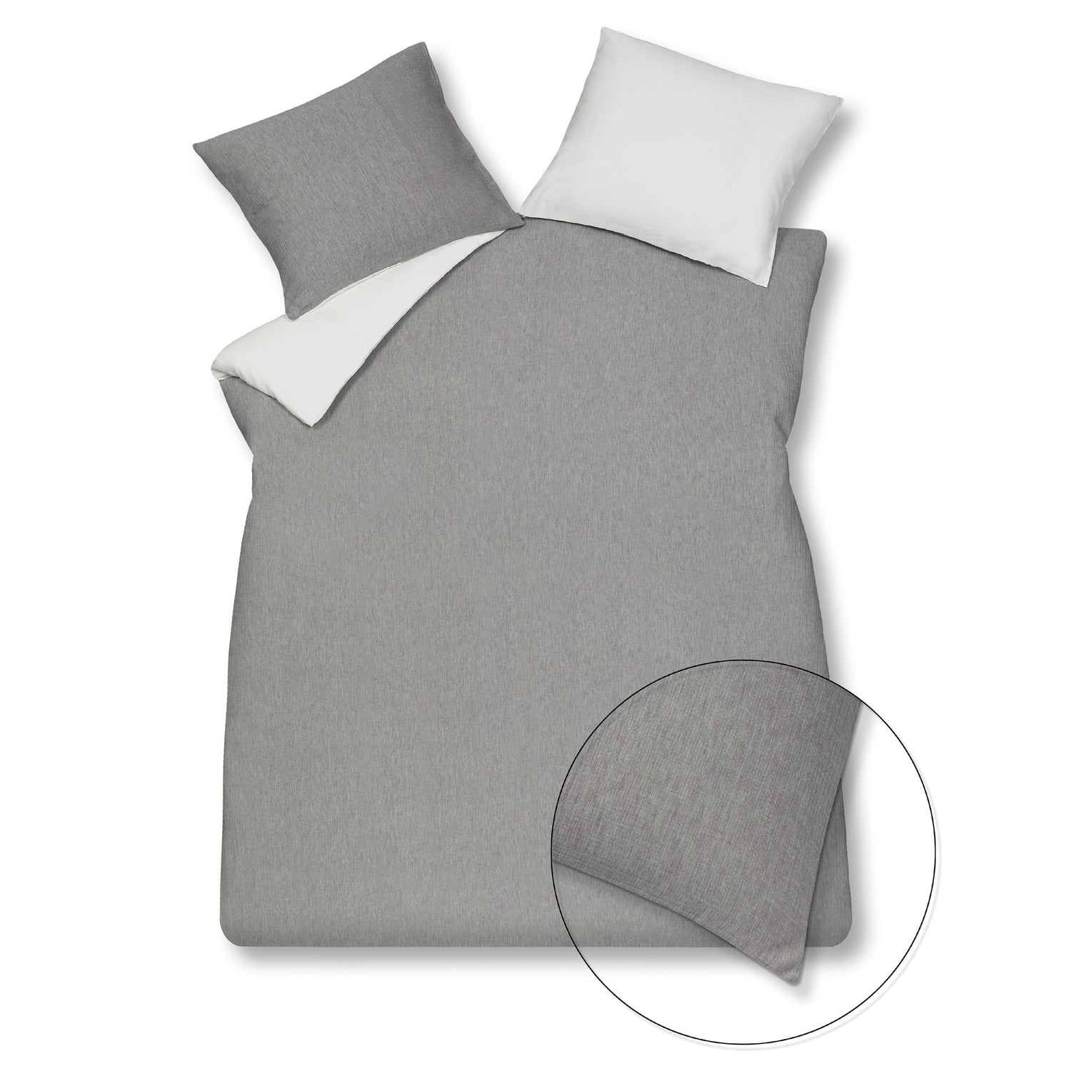 Vandyck Dekbedovertrek HOME 88 Grey 240x220 cm (katoen)