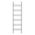 Mica Decorations Decoratie Ladder - L40 x H150 cm - Zwart