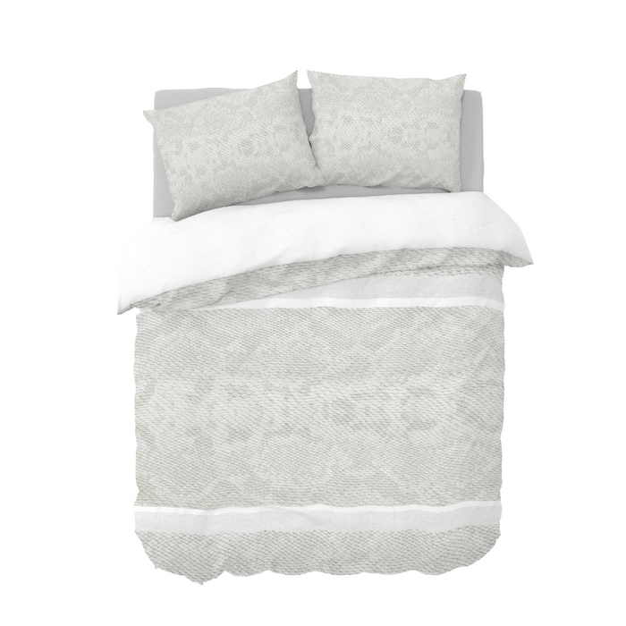 Y-NOT Roy Donders White Snake Dekbedovertrek 240 x 240 cm