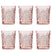 Libbey Drinkglas Hobstar Coral Pink 0,35 L - 6 st.