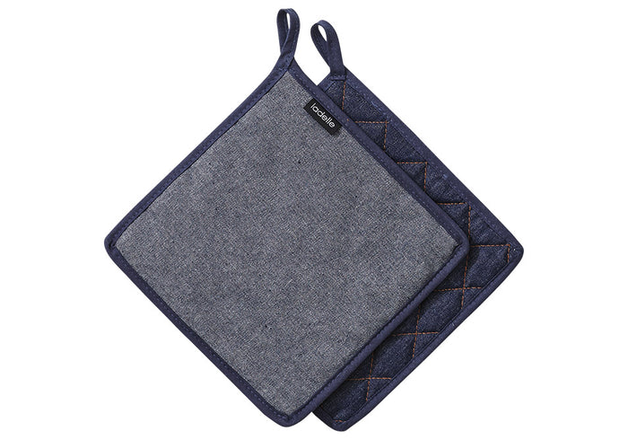 Pannenlappen - Denim Blue - 2 stuks - Ladelle