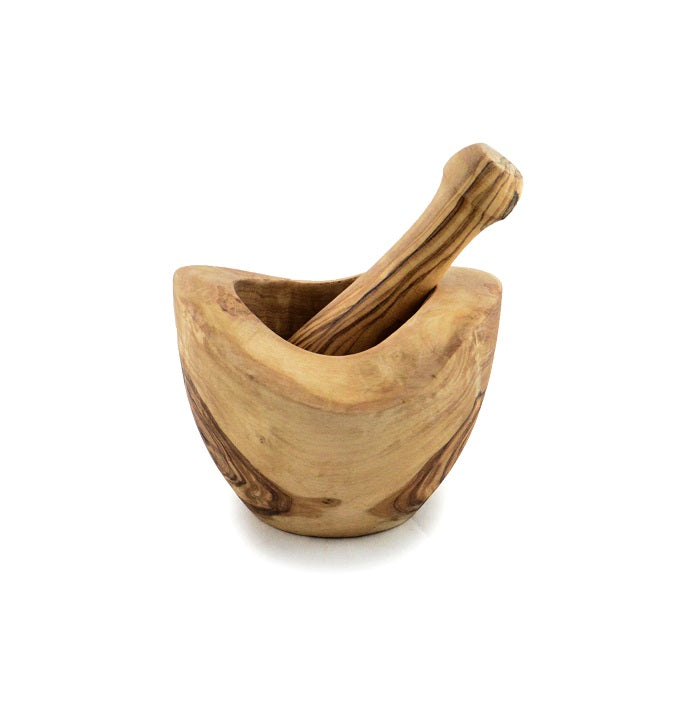 Bowls and Dishes Olijfhouten Vijzel 14 cm