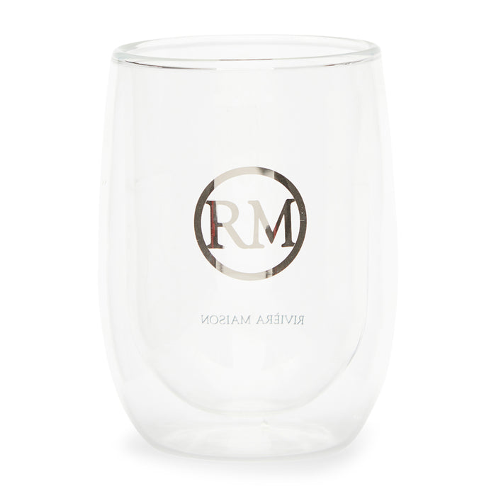 Riviera Maison dubbelwandig theeglas, koffieglas RM logo - Love RM