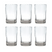Brût Homeware, Set van 6 Water | Sap Glas 20 CL, helder