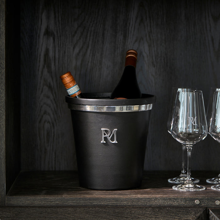 Riviera Maison Wijnkoeler RM Monogram Zwart