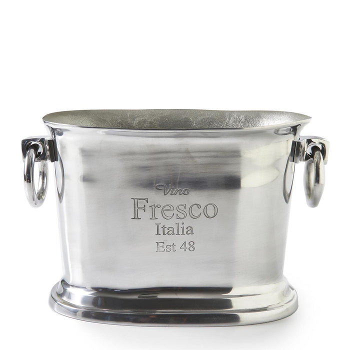 Rivièra Maison - Elegante Wijnkoeler in Zilver van Aluminium met Afmetingen 39x20x25 cm