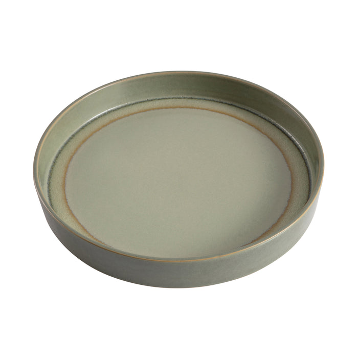 WOOOD Shine Schaal - Keramiek - Jade Groen - 6x40x40