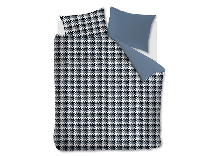 Riviera Maison dekbedovertrek Pied de Poule blue - lits jumeaux