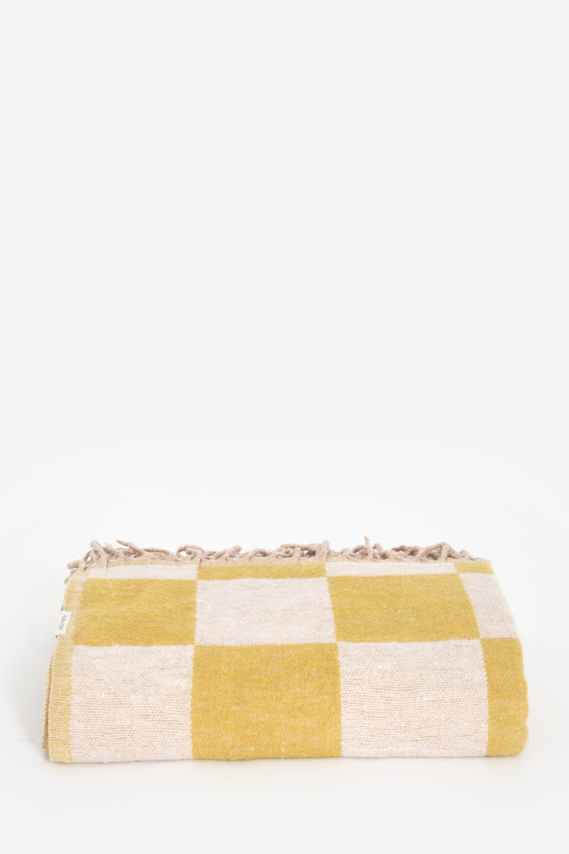 Sissy-Boy Gele geblokte deken