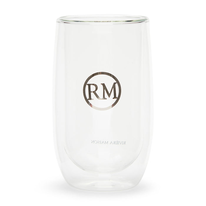 Riviera Maison dubbelwandig theeglas, koffieglas met RM logo - Love RM