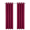 LW Collection Kant en klaar gordijnen rood 140x240cm