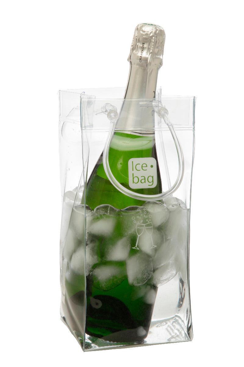 IceBag Wijnkoeler Transparant Design Collection - 11x11x25,5cm -