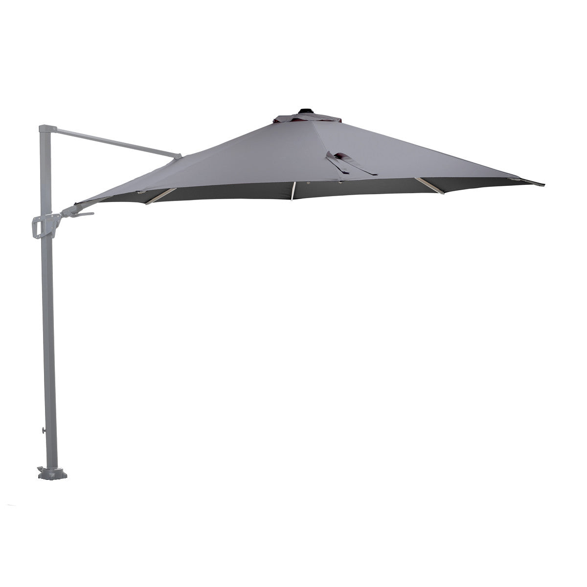 Garden Impressions Hawaii Zweefparasol Ø350 cm grijs - licht grijs