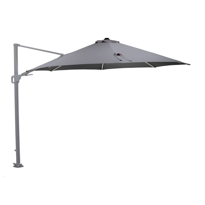 Garden Impressions Hawaii Zweefparasol Ø350 cm grijs - licht grijs